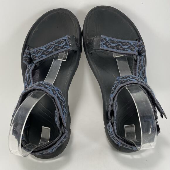 Teva Hurricane 4 Strappy Sandals Mens Size 9 Trail Navy Active Hike Water Aztec - Picture 5 of 9